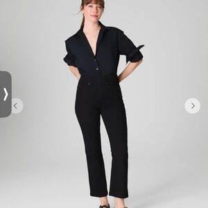 Spanx Kick Flare Black Jeans Size Large